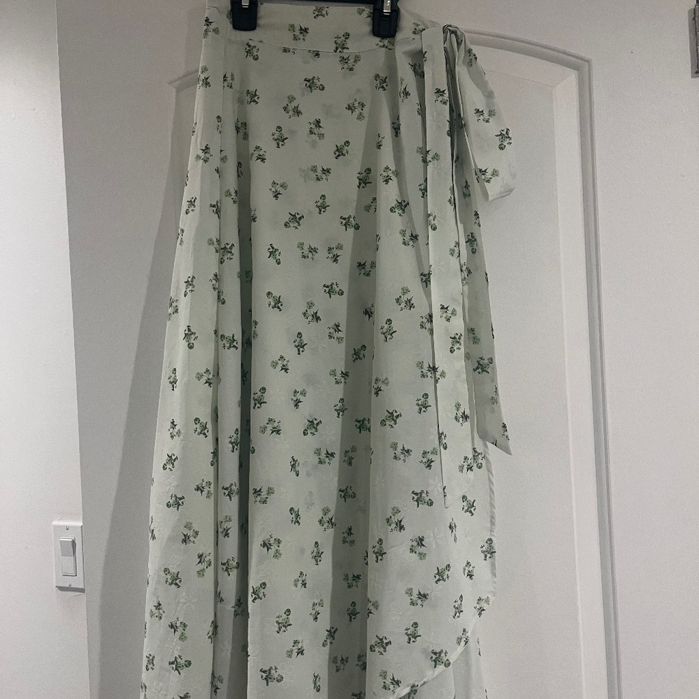 Udel floral wrap skirt